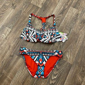 NWT Becca Tribal Swim Set Size S